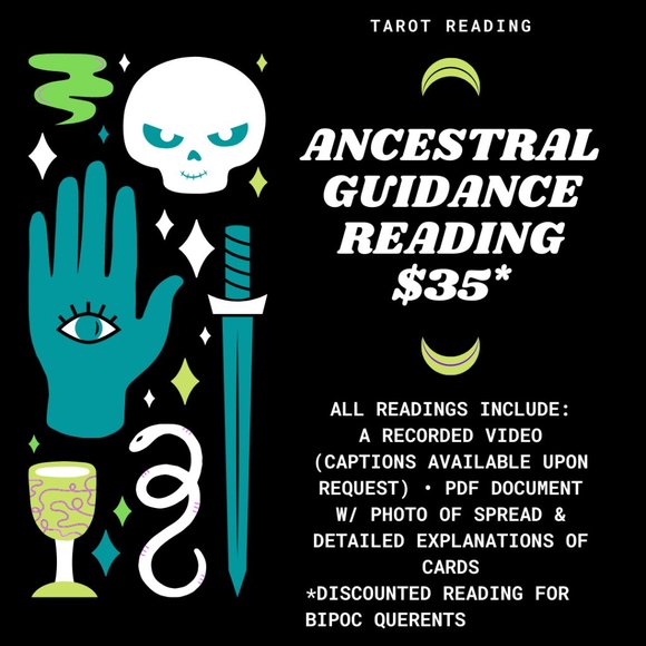 ☽ Ancestral Guidance Intuitive Tarot Reading ☽ - Picture 1 of 2